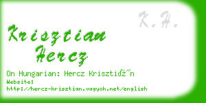 krisztian hercz business card